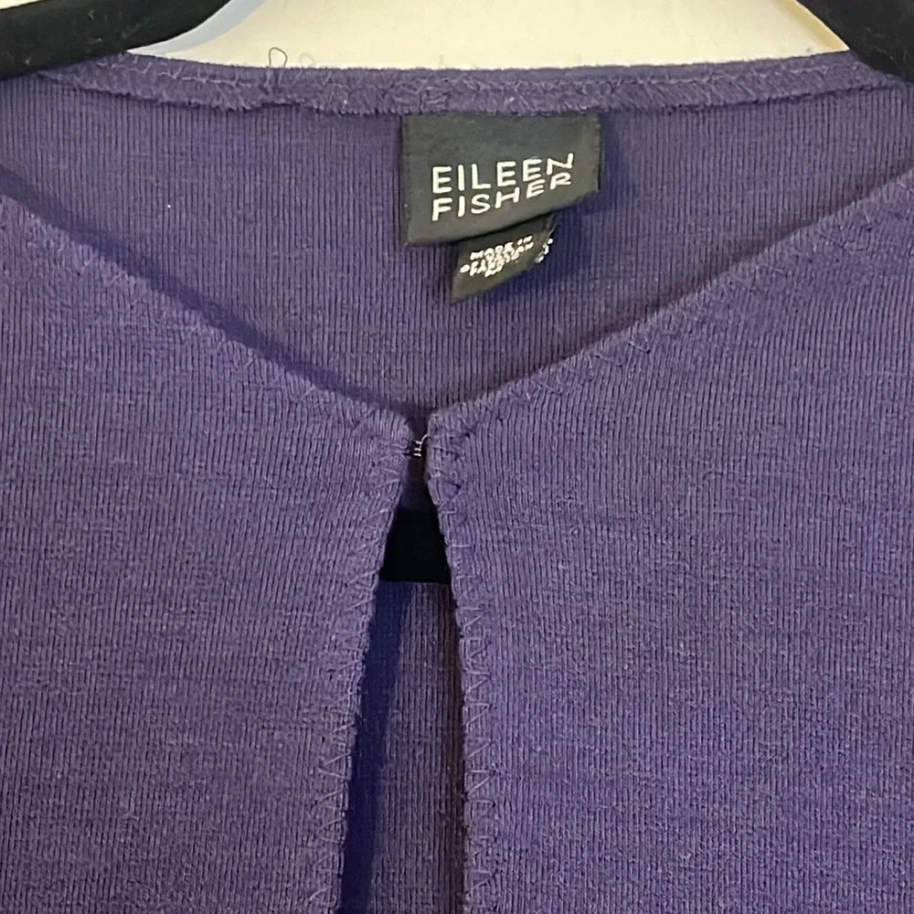 Eileen Fisher | Wool blend open front cardigan sweater Women’s size M stretch